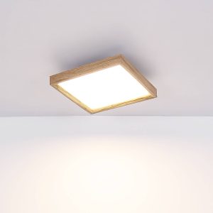 LED stropní svítidlo Cinderella wood CCT 30 x 30 cm