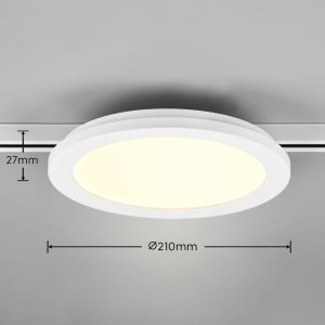 LED stropní světlo Camillus DUOline, Ø 26 cm, bílá