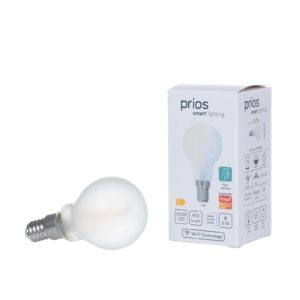 Prios Smart LED kapková lampa, sada 3 kusů, E14, 4,2 W, matná, Tuya