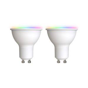 LUUMR Smart LED GU10 plast 4,7W RGBW CCT Tuya opál sada 2 ks