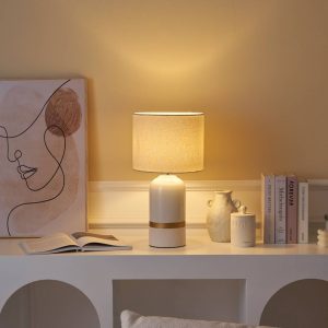 Pauleen Glowing Soul stolní lampa látka a keramika