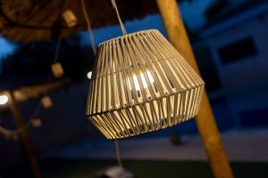 Newgarden Conta LED závěsné světlo, baterie, taupe
