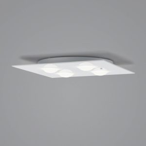Helestra Nomi LED stropní světlo 38x38cm dim bílá