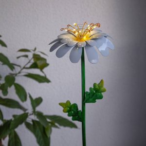LED solární světlo Daisy ve tvaru sedmikrásky