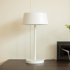 Stolní lampa LED Lindby Milica, bílá, stmívatelná