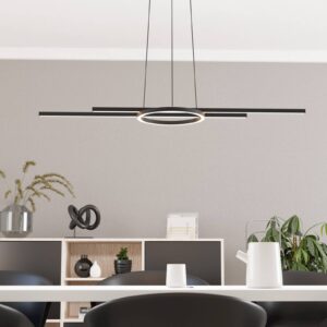 LED závěsné svítidlo Zillerio-Z černé ZigBee CCT dim