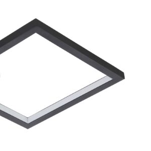 Stropní svítidlo LED Gafares s dálkovým ovládáním hranaté černé