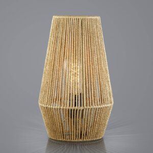 Lanové stolní svítidlo z papíru, hnědé, Ø 20 cm