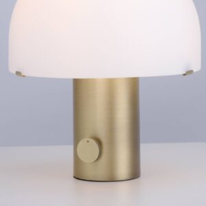 Stolní lampa Dipper se skleněným stínidlem