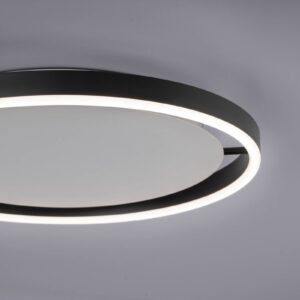 Stropní svítidlo LED Ritus, Ø 39,3 cm, antracitová barva