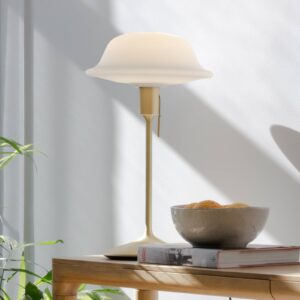 Stolní lampa UMAGE Butler skleněné stínidlo, mosazný podstavec