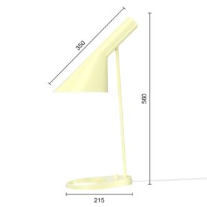 Designová stolní lampa Louis Poulsen AJ světle žlutá