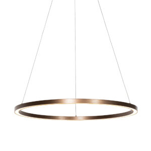 Bronzová závěsná lampa 80 cm včetně LED 3-stupňové stmívatelné – Girello