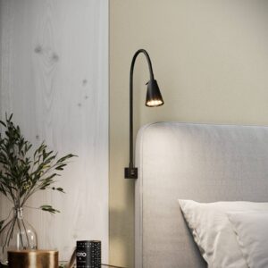Nástěnné svítidlo Tuso LED, montáž na postel, černé