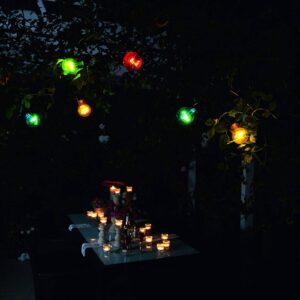 Pivní zahradní pohádková světla 20 barevných žárovek LED