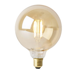 E27 stmívatelná LED žárovka G125 goldline 4