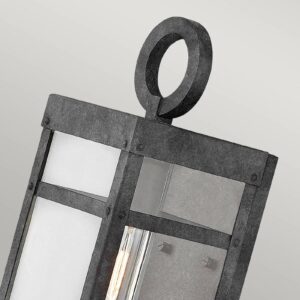 Venkovní nástěnné svítidlo Porter, černé, výška 33,6 cm
