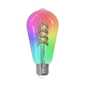 LUUMR Smart LED, E27, ST64, 4W, RGB, Tuya, WLAN, čirá, CCT
