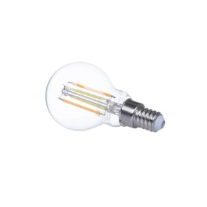 Prios Smart LED kapková lampa čirá E14 4,2W Tuya WLAN CCT
