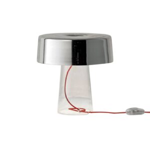 Stolní lampa Prandina Glam 36 cm čirá/zrcadlová