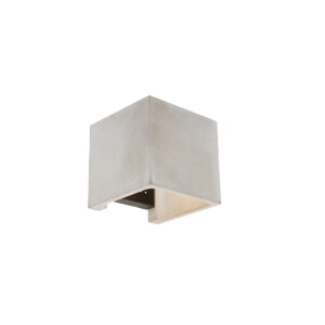 Venkovské čtvercové nástěnné svítidlo beton – Alban
