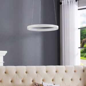 Závěsné svítidlo Arcchio Albiona LED, bílé, 40 cm