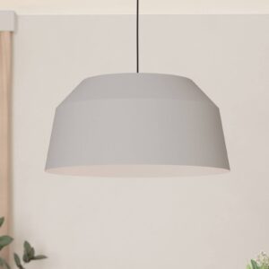 Závěsné svítidlo Contrisa v šedé barvě, jedno světlo, Ø 52 cm