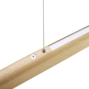 HerzBlut Arco LED závěsná lampa asteiche přírodní 130cm
