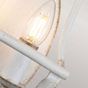 Nástěnné svítidlo Bradbury, dvoubarevné, bílé